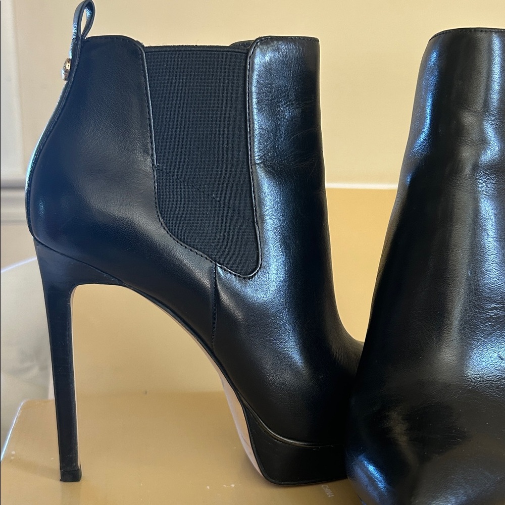 Michael Kors Black Heeled Ankle Boots - Picture 2 of 7